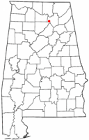 Location of Arab, Alabama