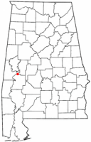 Location of Demopolis, Alabama