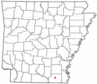 Location of Hamburg, Arkansas