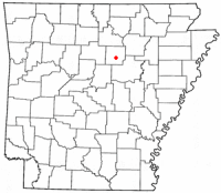Location of Heber Springs, Arkansas