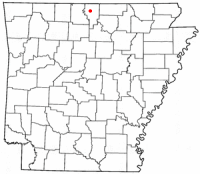 Location of Mountain Home, Arkansas