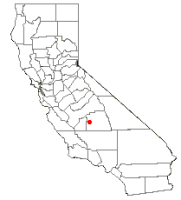 Location of Tulare, California