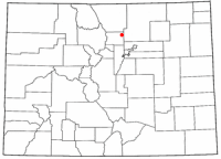 Location of Longmont, Colorado