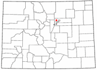 Location of Thornton, Colorado