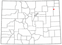Location of Yuma, Colorado