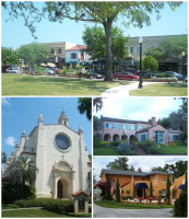 Images from top, left to right: Downtown Winter Park Historic District, Knowles Memorial Chapel, Robert Bruce Barbour House, Albin Polasek House and Studio