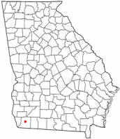 Location of Brainbridge, Georgia