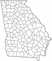 Location of Buchanan, Georgia
