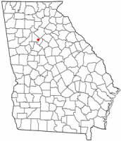 Location of Lithonia, Georgia