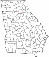 Location of Sugar Hill, Georgia