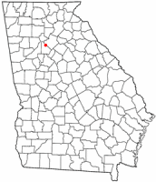 Location of Tucker, Georgia
