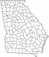 Location of Villa Rica, Georgia