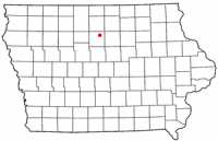 Location of Belmond, Iowa