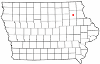 Location of Fayette, Iowa