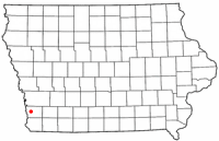 Location of Glenwood, Iowa