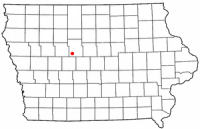 Location of Gowrie, Iowa