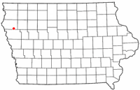Location of Kingsley, Iowa