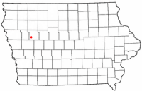 Location of Odebolt, Iowa