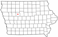 Location of Rockwell City, Iowa