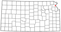 Location of Atchison in Kansas