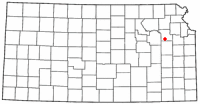 Location of Auburn, Kansas