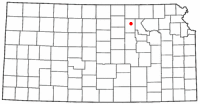 Location of Clay Center, Kansas