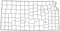 Location of Eureka, Kansas