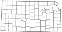 Location of Hiawatha, Kansas