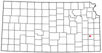 Location of Iola, Kansas