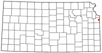Location of Leawood, Kansas