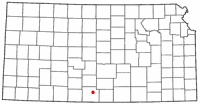 Location of Medicine Lodge, Kansas