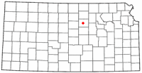 Location of Minneapolis, Kansas