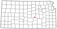 Location of Moundridge, Kansas