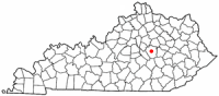Location of Richmond, Kentucky
