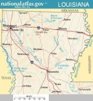 National atlas Louisiana north