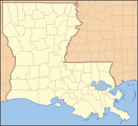 Location of Bunkie in Louisiana