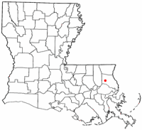 Location of Covington, Louisiana