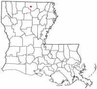 Location of Farmerville, Louisiana