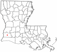 Location of Sulphur, Louisiana