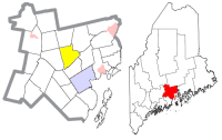 Location of Brooks  in Waldo County and the state of Maine