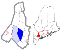 Androscoggin County Maine Incorporated Areas Lewiston Highlighted