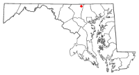 Location of Manchester, Maryland