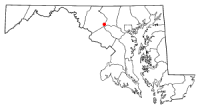 Location of Mount Airy, Maryland