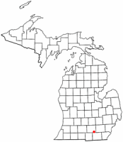 Location of Brooklyn, Michigan