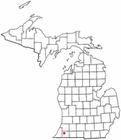 Location of Dowagiac, Michigan