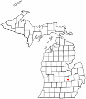 Location of Durand, Michigan