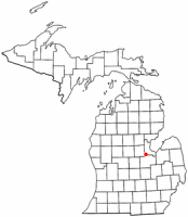 Location of Freeland, Michigan