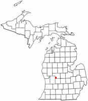 Location of Greenville, Michigan