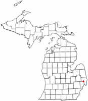 Location of Memphis, Michigan