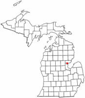 Location of Standish, Michigan